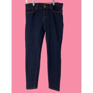 Womens Forever 21 Size 28 Crop Skinny Jeans Mid Rise 5205 Stretch Dark Wash